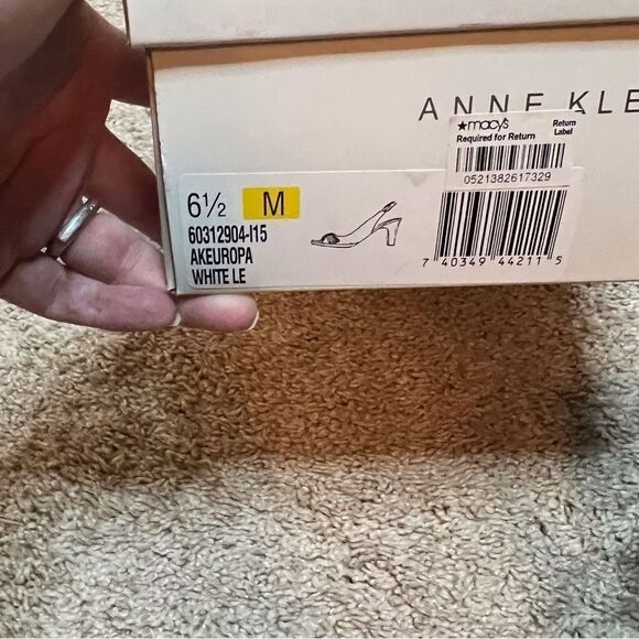 Anne Klein Akeuropia Heeled Sandal, Size 6.5.  Worn Once. ‎ Boxed. - Picture 7 of 7